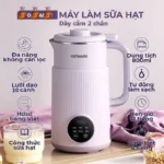 Máy Làm Sữa Hạt Đa Năng OSTMARS Nấu Cháo Súp Hẹn Giờ Thông Minh Công Suất 600W, Dung Tích 800ml