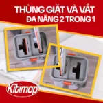 Bộ Cây Lau Nhà Tự Vắt KITIMOP PRO MAX, Thùng Lau Nhà Tự Vắt Thông Minh, Chổi Lau Nhà Xoay 360 Độ, 3 Bông Lau - Ảnh 3