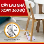 Bộ Cây Lau Nhà Tự Vắt KITIMOP PRO MAX, Thùng Lau Nhà Tự Vắt Thông Minh, Chổi Lau Nhà Xoay 360 Độ, 3 Bông Lau - Ảnh 4