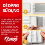 Bộ Cây Lau Nhà Tự Vắt KITIMOP PRO MAX, Thùng Lau Nhà Tự Vắt Thông Minh, Chổi Lau Nhà Xoay 360 Độ, 3 Bông Lau - Ảnh 6
