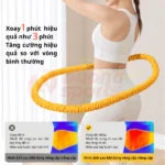 Vòng Lắc Eo Lò Xo Bọc Vải Mềm DƯƠNGSPORT Tập Thể Dục, Tập Gym, Tập Yoga Tại Nhà 1,5kg 2kg 2,5kg - Ảnh 5