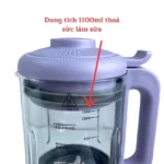Máy Làm Sữa Hạt OSTMARS Cối Thuỷ Tinh Bản Tiếng Việt Đa Chức Năng Nấu Dung Tích 1100ml dao 10 cánh Xay Đa Năng - Ảnh 5