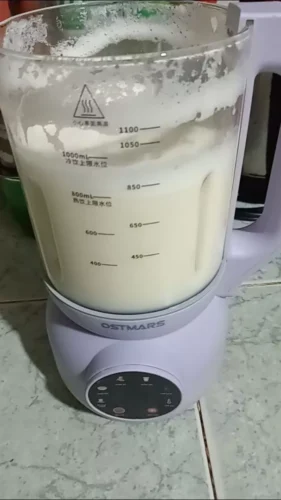 Máy Làm Sữa Hạt OSTMARS Cối Thuỷ Tinh Bản Tiếng Việt Đa Chức Năng Nấu Dung Tích 1100ml dao 10 cánh Xay Đa Năng photo review