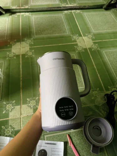 Máy Làm Sữa Hạt OSTMARS Cối Thuỷ Tinh Bản Tiếng Việt Đa Chức Năng Nấu Dung Tích 1100ml dao 10 cánh Xay Đa Năng photo review