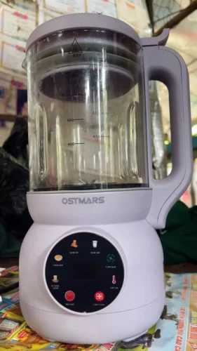 Máy Làm Sữa Hạt OSTMARS Cối Thuỷ Tinh Bản Tiếng Việt Đa Chức Năng Nấu Dung Tích 1100ml dao 10 cánh Xay Đa Năng photo review