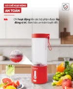 Máy Xay Sinh Tố Cầm Tay Đa Năng Không Dây Lazychef 3i﻿n1 450ml, Máy Xay Tích Điện, Xay Đá Bào - Ảnh 9